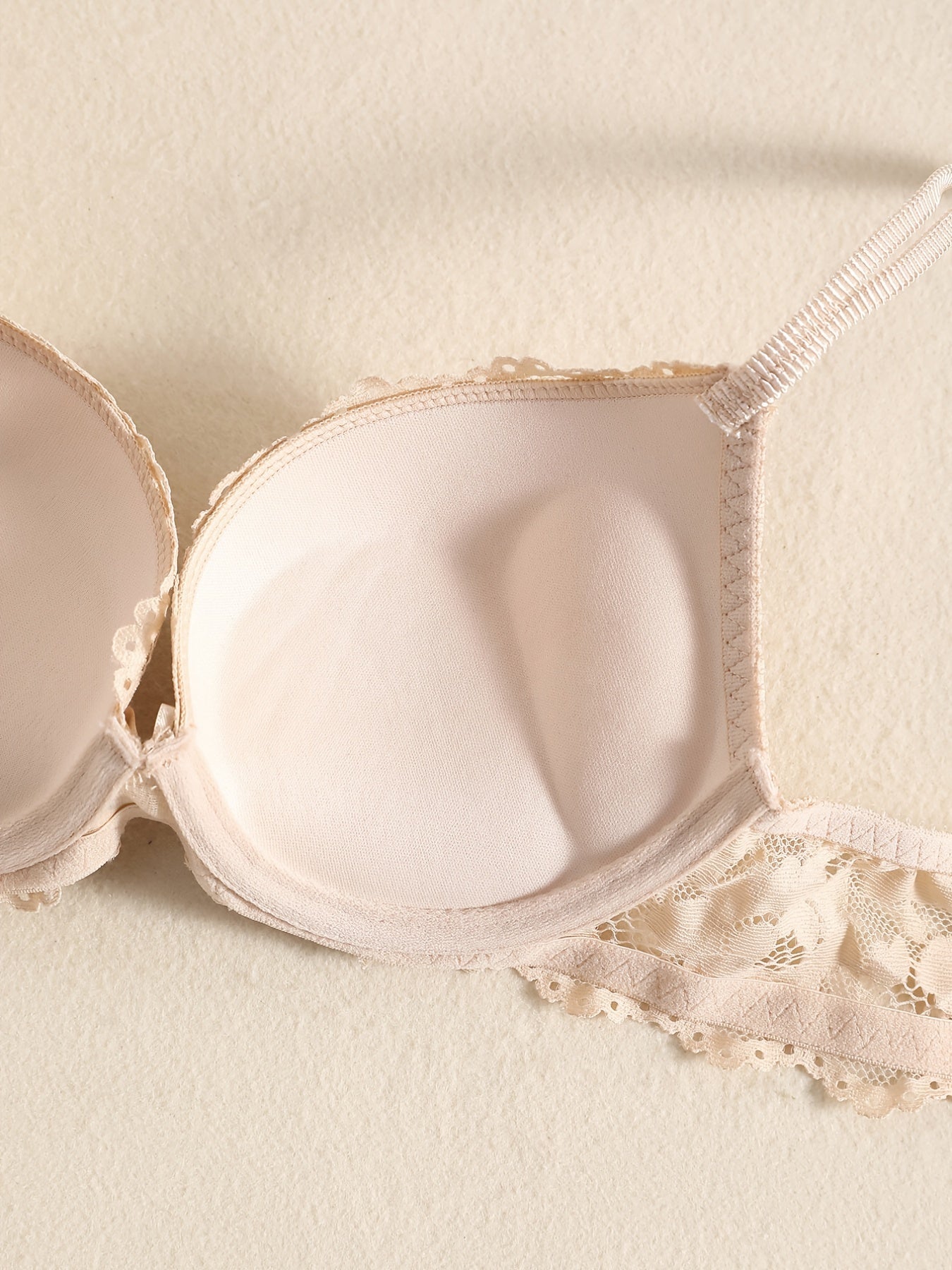 Romantic Lace Embroidery Lingerie Set - Soft & Breathable Push-Up Bra with Sheer Panty - Perfect Seductive Valentines Gift for Her - Womens Comfortable Intimate Wear