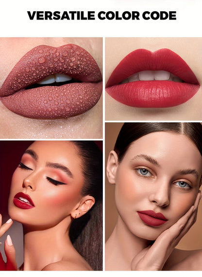Enchanting Luxurious Matte Velvet Lip Collection - Hydrating, Long-Lasting, Seamless Finish - A Fashionable Chinese Traditional Printed Gift for Women, Perfect for Valentines Day & Lunar New Year Celebrations