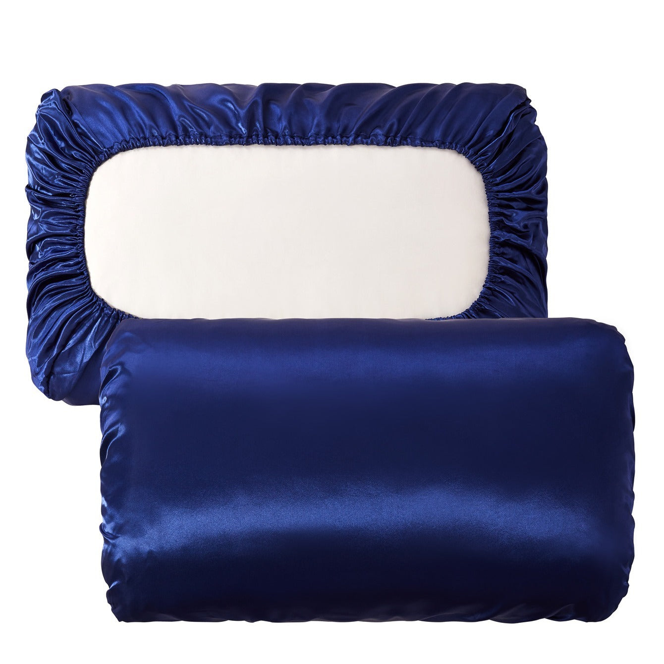 [Soft Satin Pillowcase] 2pcs Soft Breathable Satin Pillowcase | With Elastic Cord - Perfect For A Comfortable Sleep In Your Bedroom