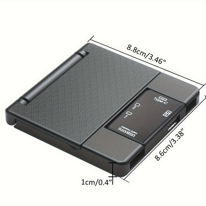 7-in-1 Multifunctional OTG Card Reader - High-Speed Micro SD Card Adapter with Storage Box for Digital Camera, Smartphone, Tablet - External U Disk, SD, TF Card Converter with OTG Function