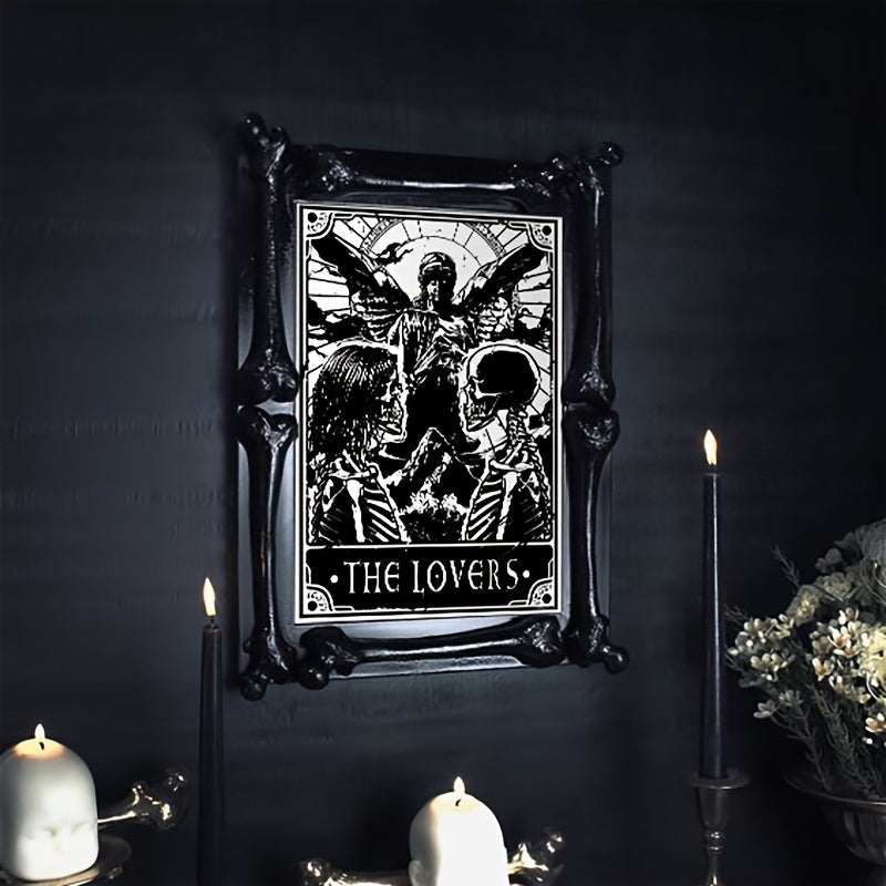 6pcs/set Black White Tarot Posters Wall Art, Living Room Bedroom Modern Wall Painting No Frame