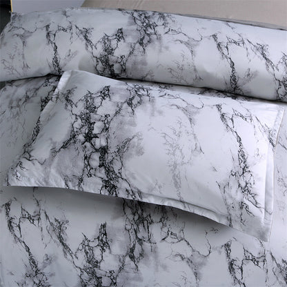 [Chemical Fiber] 3Psc Quilt Cover Three-Piece Set | 90G Chemical Fiber Brushed Printed Fabric | One Quilt Cover Plus a Pair of Pillowcases