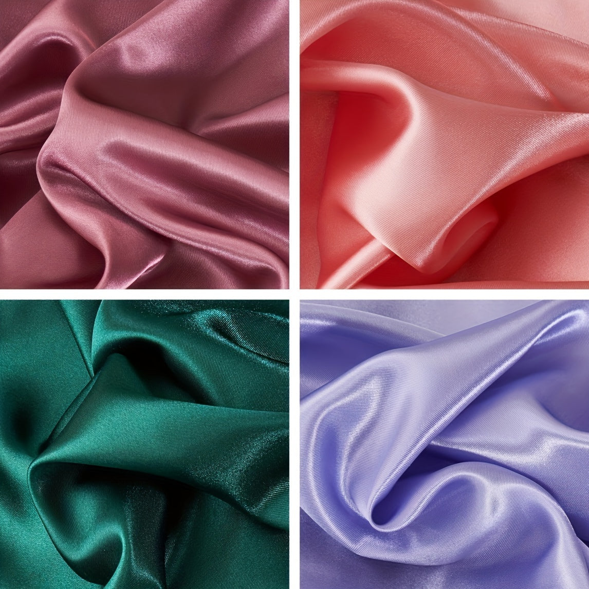 [Soft Satin Pillowcase] 2pcs Soft Breathable Satin Pillowcase | With Elastic Cord - Perfect For A Comfortable Sleep In Your Bedroom