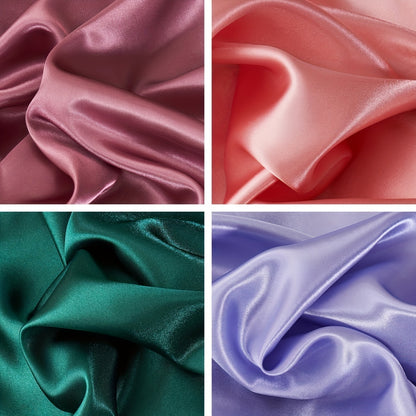 [Soft Satin Pillowcase] 2pcs Soft Breathable Satin Pillowcase | With Elastic Cord - Perfect For A Comfortable Sleep In Your Bedroom