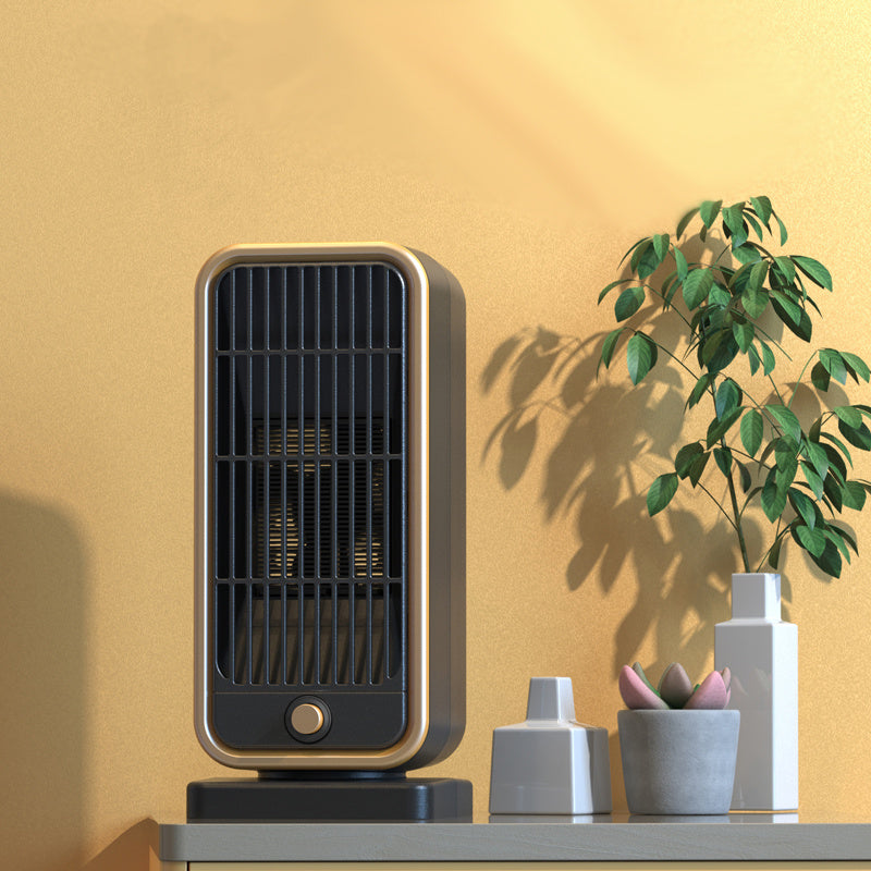 500W Portable Ceramic Electric Space Heater, Quiet, Square Shape, Tip-over Protection - 110-130V US Plug, No Energy Efficiency Rating, for Bedroom, Living Room, Office