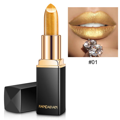 Mermaid Shiny Lipsticks - 9 Colors, Metallic Pearly Temperature Changing Lipsticks with Long Lasting Shimmer and Glitter Valentine's Day Gifts For Music Festival