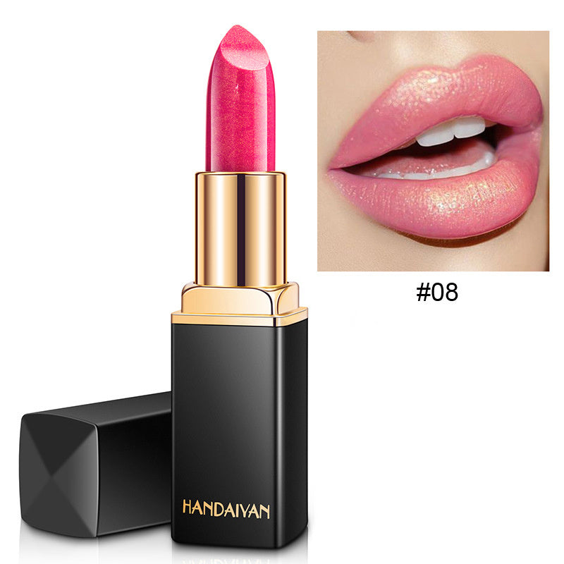 Mermaid Shiny Lipsticks - 9 Colors, Metallic Pearly Temperature Changing Lipsticks with Long Lasting Shimmer and Glitter Valentine's Day Gifts For Music Festival