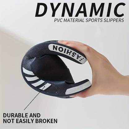 [Non-Slip PVC Slippers] Non-Slip, Wear-Resistant PVC Slippers - Men's Casual Summer Slip-On Sandals for Outdoor & Indoor Use | Outdoor Footwear | Casual Slipon Shoes | PVC Upper Sandalssuitable for Men & Women