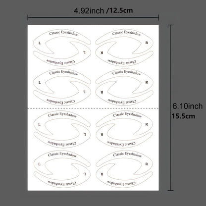 32Pairs Eyeliner Eyeshadow Sticker Stencils Kit For Eyes, Cat Eyeliner Stencil Pads Non-Woven Materials Eye Shadow Eyeliner Stencil For Beginners Makeup Tool