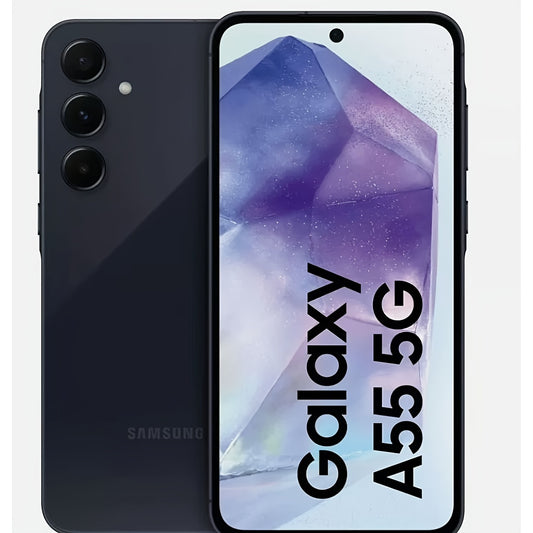 Samsung Galaxy A55 5G, 8 RAM 256 ROM, Dual Sim Android Smartphone, Unlocked, Awesome Navy