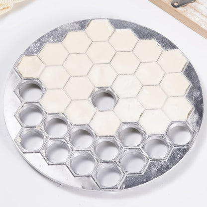1pc Silvery Ravioli Maker - 37 Holes Dumpling Mold for Easy and Delicious Homemade Dumplings - Stainless Steel - For Cooking Enthusiasts & Home Bakers - Perfect Gift for Foodies