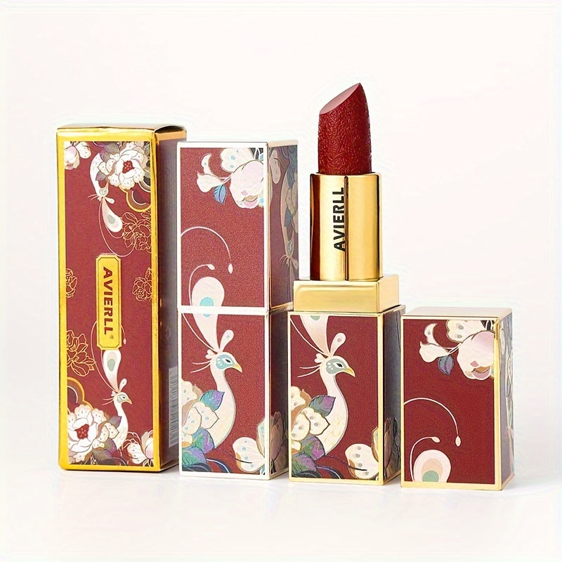 Enchanting Luxurious Matte Velvet Lip Collection - Hydrating, Long-Lasting, Seamless Finish - A Fashionable Chinese Traditional Printed Gift for Women, Perfect for Valentines Day & Lunar New Year Celebrations