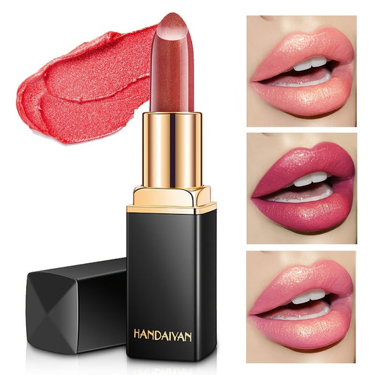 Mermaid Shiny Lipsticks - 9 Colors, Metallic Pearly Temperature Changing Lipsticks with Long Lasting Shimmer and Glitter Valentine's Day Gifts For Music Festival