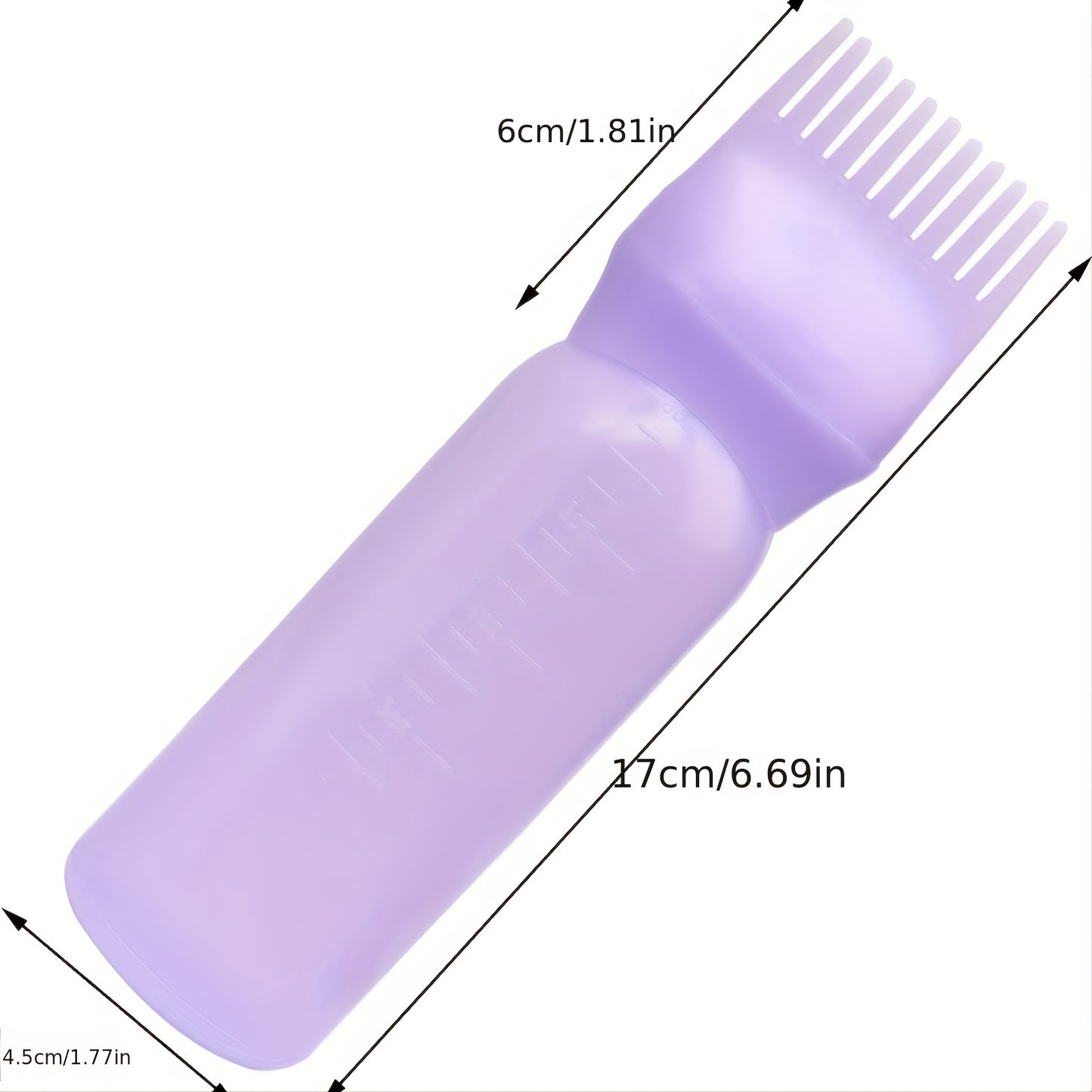 1pc Plastic Dry Cleaning Bottle For Hair Dyeing And Washing Bottle With Graded Thickening Hair Dyeing Bottle For Hair Dyeing Cream Bottle For Perm