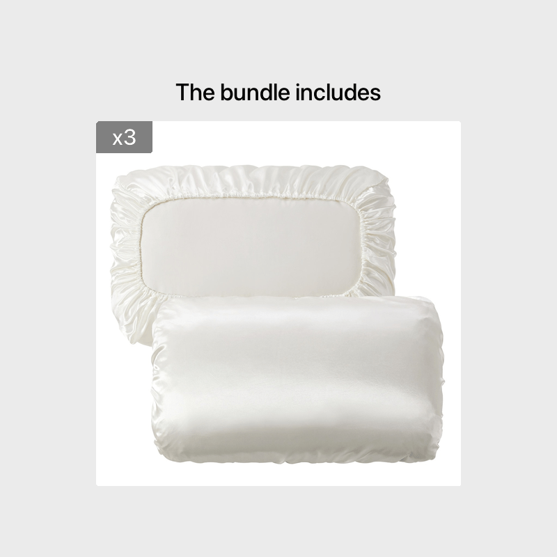 [Soft Satin Pillowcase] 2pcs Soft Breathable Satin Pillowcase | With Elastic Cord - Perfect For A Comfortable Sleep In Your Bedroom