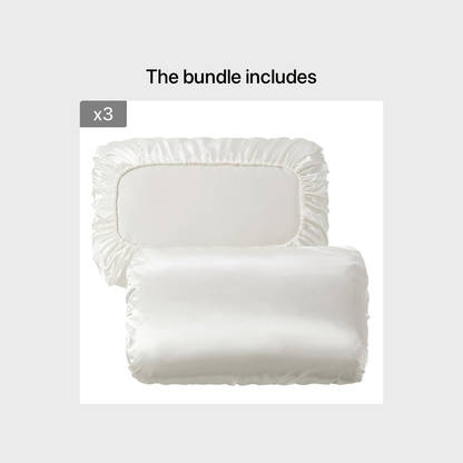 [Soft Satin Pillowcase] 2pcs Soft Breathable Satin Pillowcase | With Elastic Cord - Perfect For A Comfortable Sleep In Your Bedroom