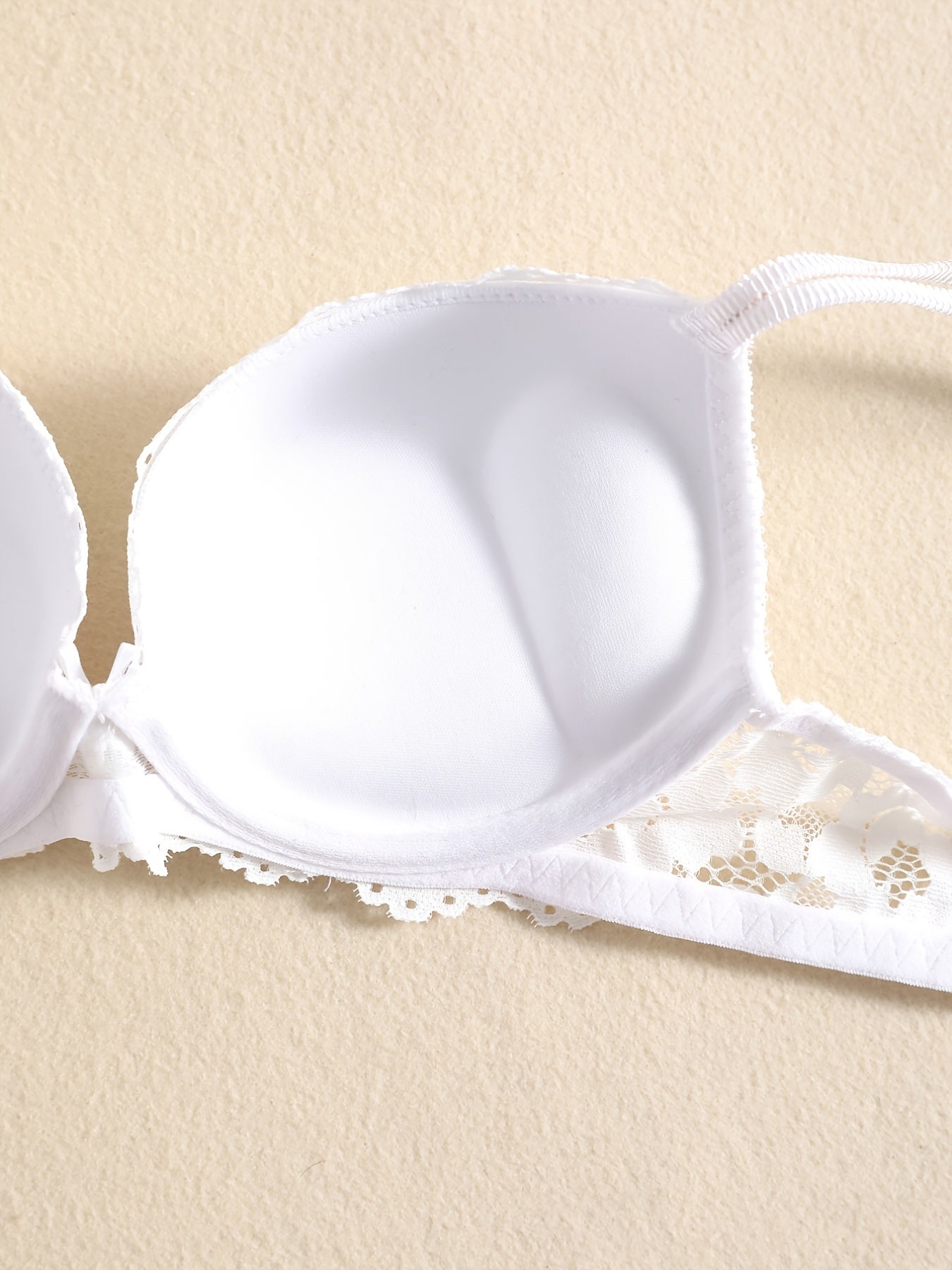 Romantic Lace Embroidery Lingerie Set - Soft & Breathable Push-Up Bra with Sheer Panty - Perfect Seductive Valentines Gift for Her - Womens Comfortable Intimate Wear