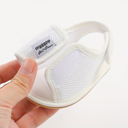 Baby Girls Boys Mesh Breathable Sandals New Soft Crib Shoes First Walker Shoes Beach Shoes For Newborn Infant, Spring And Summer