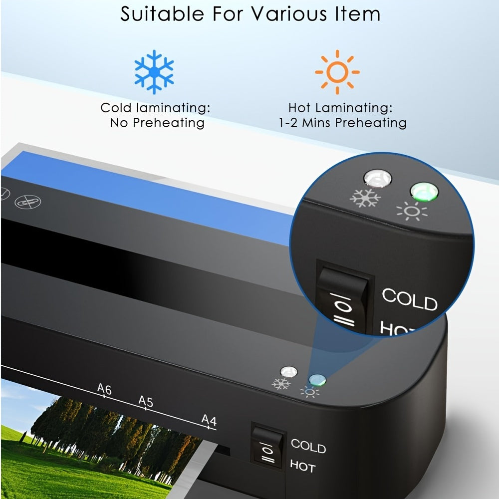 High Quality A4 Cold Hot Laminator Machine For School Office Home Suitable For U