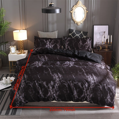 [Chemical Fiber] 3Psc Quilt Cover Three-Piece Set | 90G Chemical Fiber Brushed Printed Fabric | One Quilt Cover Plus a Pair of Pillowcases
