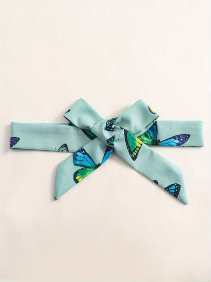 Trendy Girls' Butterfly Romper with Ruffles and Belt - Perfect for Summer!