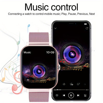 The New 2024 Smart Watch (Make/Answer Call), Full Touch Wireless Calling Smartwatch, Fitness Tracker Watch for Smartphone, Connection for Android IOS Phones, Mother'S Day, Father'S Day, Valentine'S Day, Party Gifts, Christmas