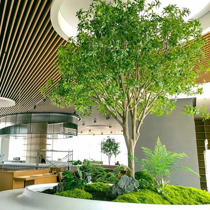 Home Hotel  Decoration Green Plant Projects Customized Real Factory Fast Delivery Artificial Trees Horse dunk Tree