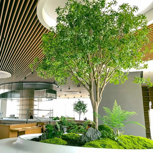 Home Hotel  Decoration Green Plant Projects Customized Real Factory Fast Delivery Artificial Trees Horse dunk Tree