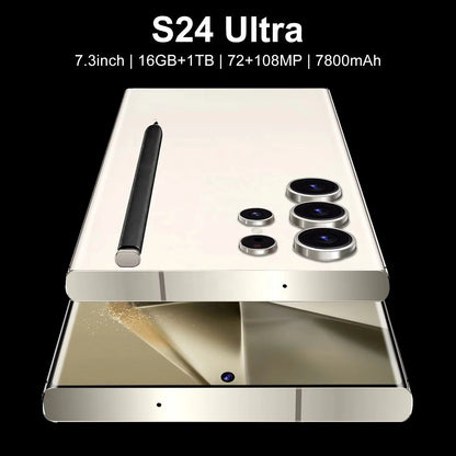 2024 New Original S24 ultra 5g Smartphone 16GB+1TB 7.3 Inch Cellphones Android 13.0 Gaming Mobile Phones