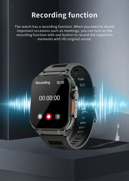 Smart Watch A70 2024 Hot Sale Sport Ip68 Waterproof 2.0 Inch Screen 600mah Long Standby Time Montre Intelligente Fashion Watch