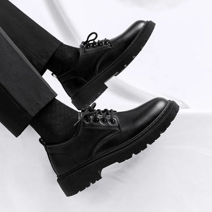 Linoy Business leather shoes men's summer 2024 new teen British style