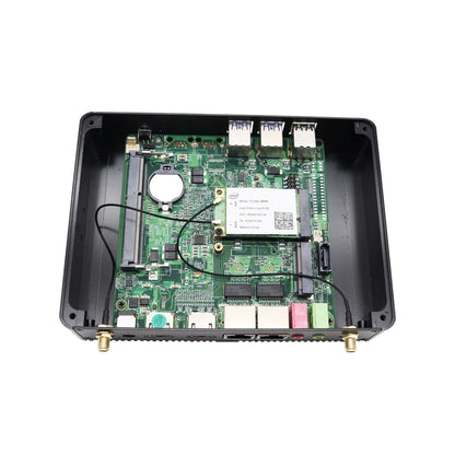 Cheap Fanless Mini PC HTPC N3150/N3160 2.08GHz Quad Core Dual RJ45 2*HD-MI 4xUSB 3.0 2xUSB 2.0 Linux Office Computer