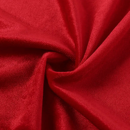 Sexy V Neck Long Sleeve High Split Long Maxi Dress Night Club Prom Wedding Party Dresses Women Evening Elegant Red Velvet Dress
