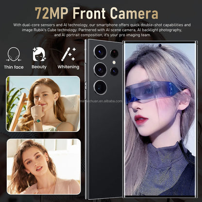 2024 New Original S24 ultra 5g Smartphone 16GB+1TB 7.3 Inch Cellphones Android 13.0 Gaming Mobile Phones