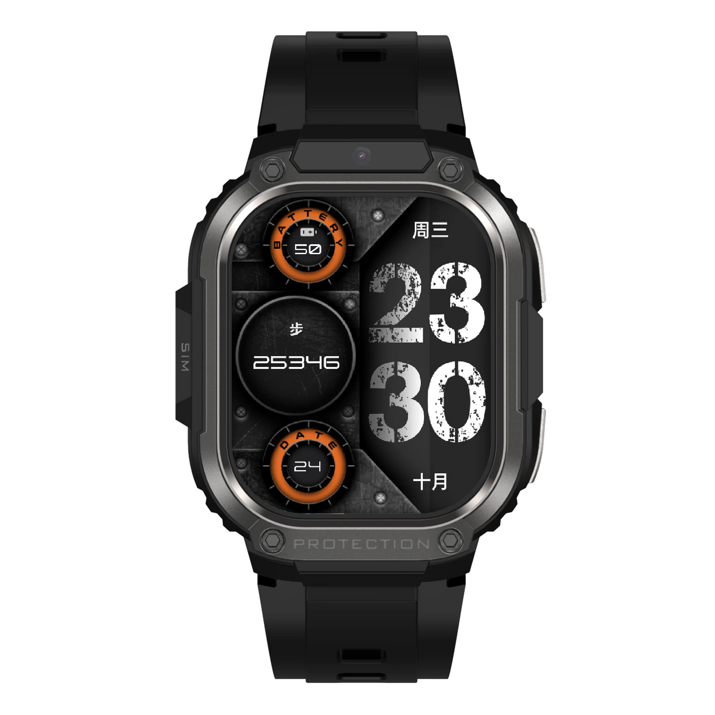 4G Android DM63 Smart Watch for Men Women Netcom Sim Card Watch HD AMOLED Screen Front Camera Montre Intelligente Dial Call GPS