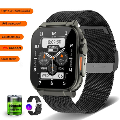 Smart Watch A70 2024 Hot Sale Sport Ip68 Waterproof 2.0 Inch Screen 600mah Long Standby Time Montre Intelligente Fashion Watch