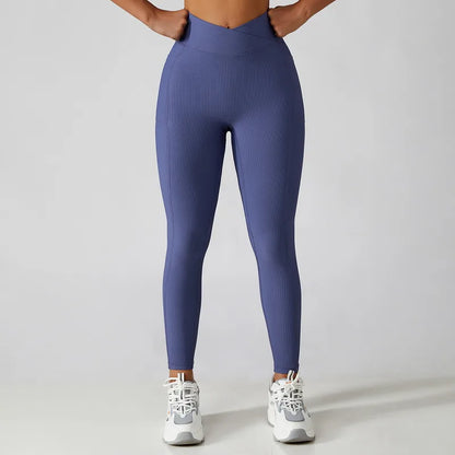 PASUXI Seamless Ribbed Workout Outfits for Women 2/4 Piece Sport Bra High Waist Shorts Yoga Leggings Sets Fitness Gym Clothing