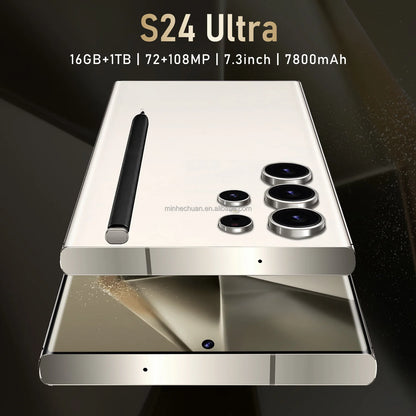 2024 New Original S24 ultra 5g Smartphone 16GB+1TB 7.3 Inch Cellphones Android 13.0 Gaming Mobile Phones
