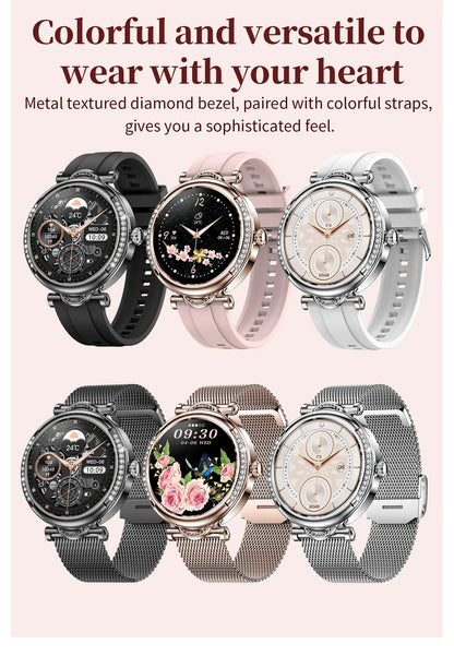 New Arrivals Montre Intelligente Pour Femme CF32 Smart Watch 1.27 Inch 360*360 Screen BT Calling Smartwatch for Women Ladies