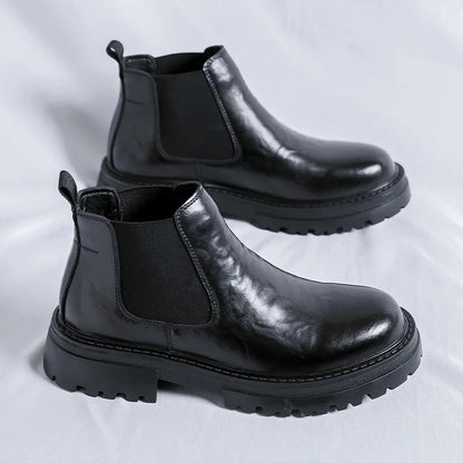 Gentlemen Good Looking Chelsea Ankle Boots Comfortable Wedding Dress Shoes Classy Design Boots for Men