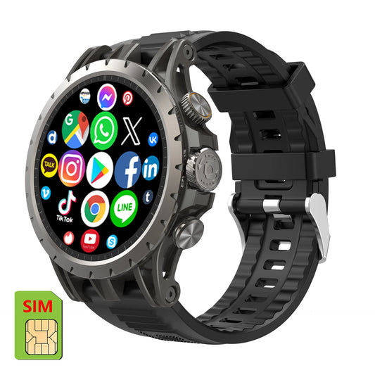 Big Screen Q85 Round Relogio Smartwatch 4G Sport Fitness Smart Watch Connects With Sim Card Camera Montre Intelligente
