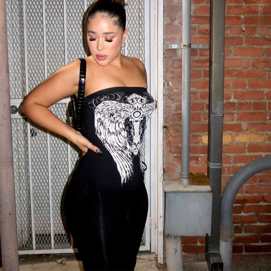 Summer Hot Selling Women Diamond Collage Printed Slim Body Sexy Off Shoulder Jumpsuit