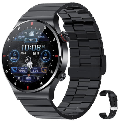 Qw33 Bw0382 Round Fashion Smartwatches Montre Intelligente Hombre Sport Fitness Tracker Mens Style Full Touch Screen Smart Watch