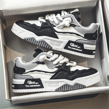 2025 New Ruvell Low Price Hot Selling New Versatile Thick Soled Men's Casual Sports Flat Shoes Men's Sports Casual Shoes