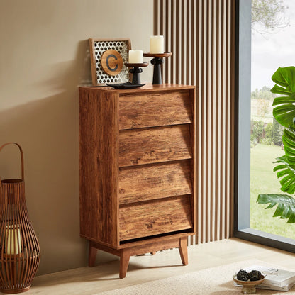 63 Inch TV Stand Features Vintage-style and Bevel Design, TV Stand with Drawers, Entertainment Center