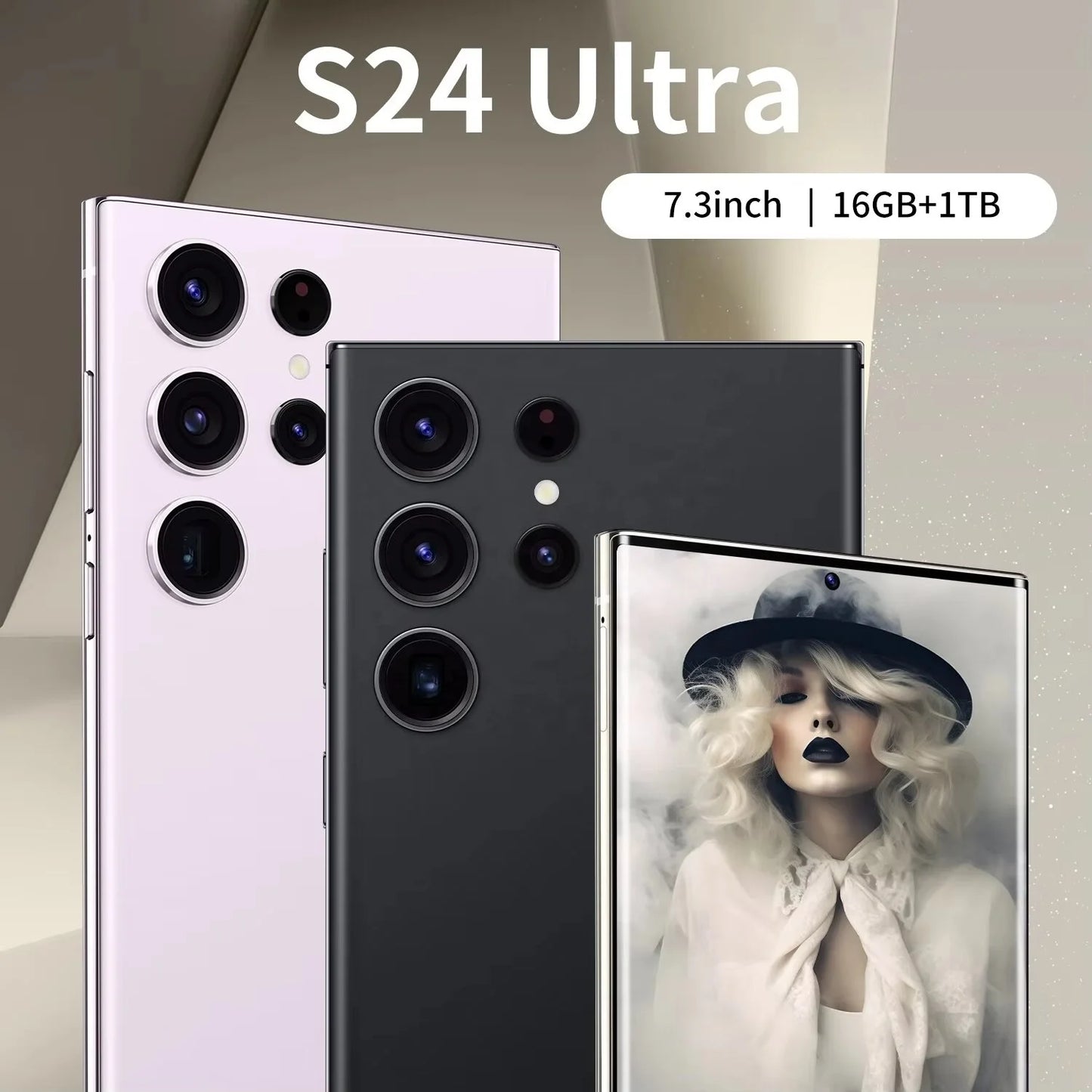2024 New Original S24 ultra 5g Smartphone 16GB+1TB 7.3 Inch Cellphones Android 13.0 Gaming Mobile Phones