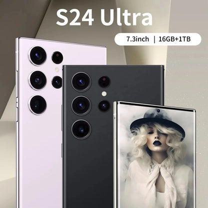 2024 New Original S24 ultra 5g Smartphone 16GB+1TB 7.3 Inch Cellphones Android 13.0 Gaming Mobile Phones