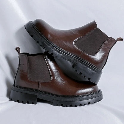 Gentlemen Good Looking Chelsea Ankle Boots Comfortable Wedding Dress Shoes Classy Design Boots for Men