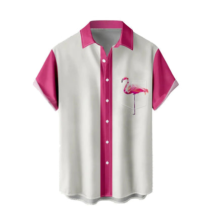 Men's Short-sleeve Shirts for Summer Featuring a Simple Design That's Effortlessly Versatile.