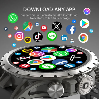 Big Screen Q85 Round Relogio Smartwatch 4G Sport Fitness Smart Watch Connects With Sim Card Camera Montre Intelligente